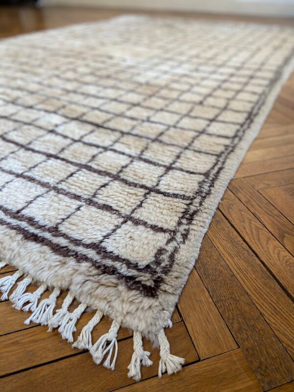 Tapis berbère echiquier 245 X 158 cm