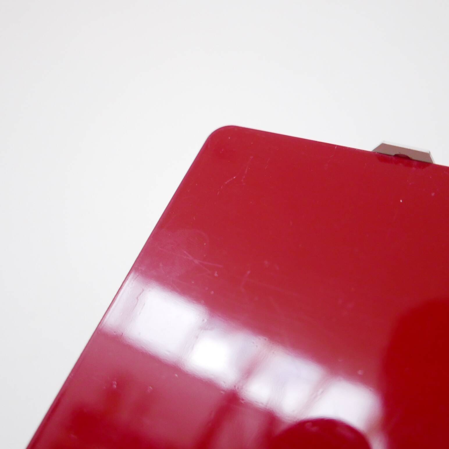 Charlotte Perriand Original Red Mid-Century Wall Lights (3 available)