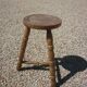 Vintage wooden tripod stool