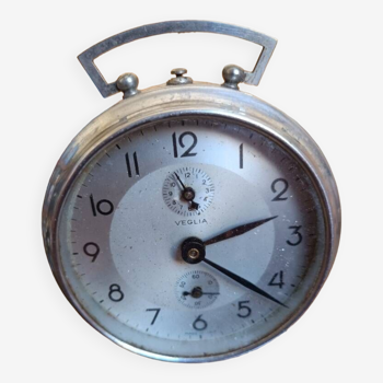 Veglia chrome mechanical alarm clock