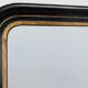 Black laquered and gilted wooden Louis Philippe mirror, France ca. 1850
