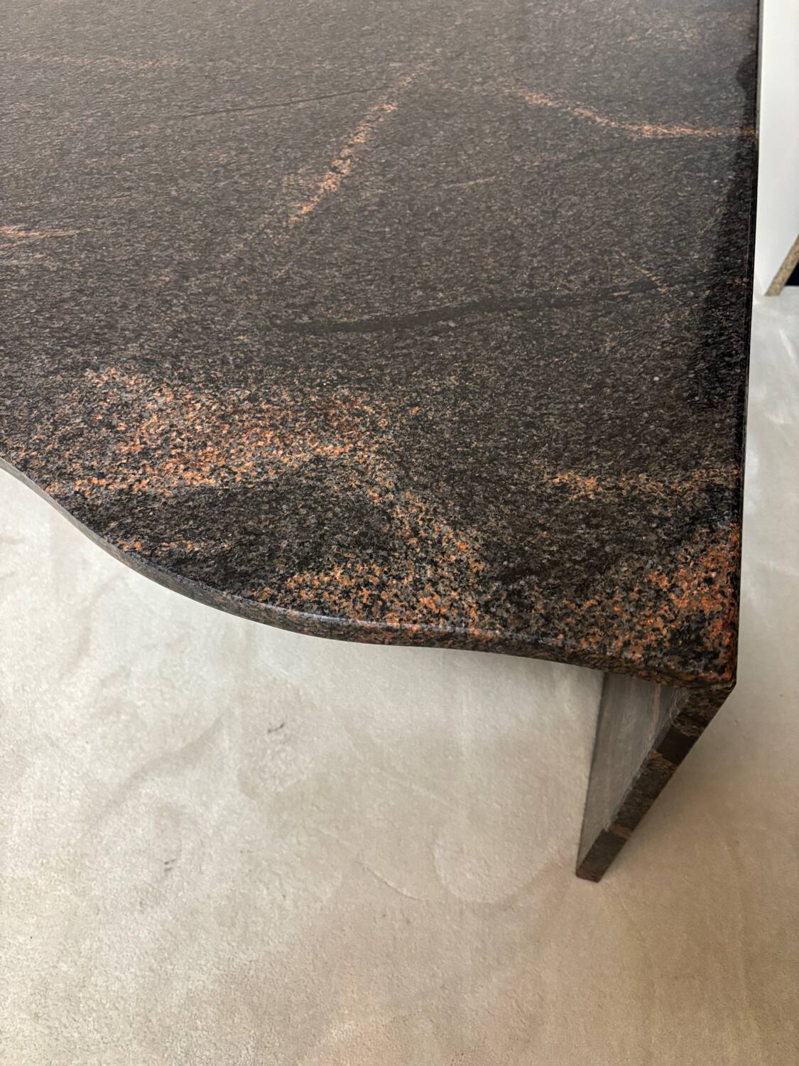 Freeform granite coffee table 1970