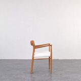 Chaise de salle à manger danoise modèle 56 du milieu du siècle par Niels O. Møller pour J.L. Møller