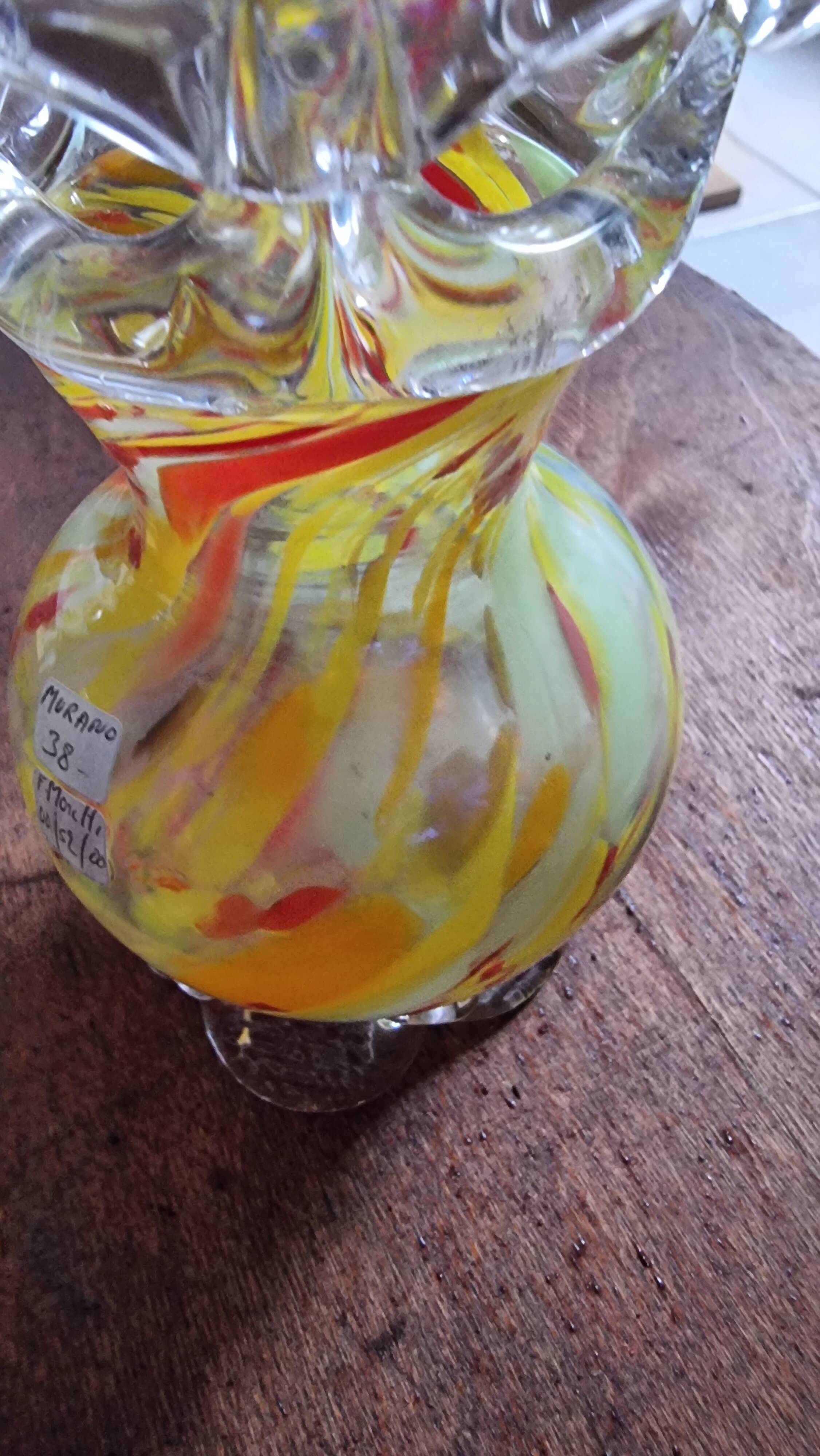 Small multicolor Murano vase