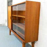 Bookcase with sliding doors