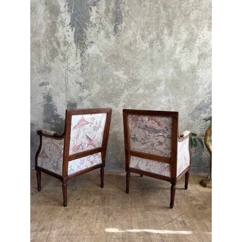 Antique bergère armchairs