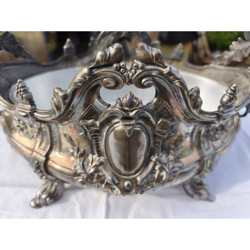 Silver-plated planter