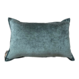 Blue velvet cushion 35x50