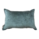 Blue velvet cushion 35x50