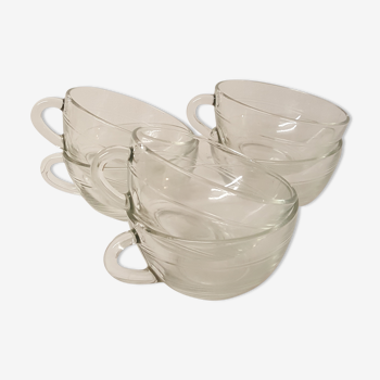 Ensemble de 6 tasses en verre Duralex France