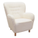 White armchair, Scandinavian design, production: Denmark