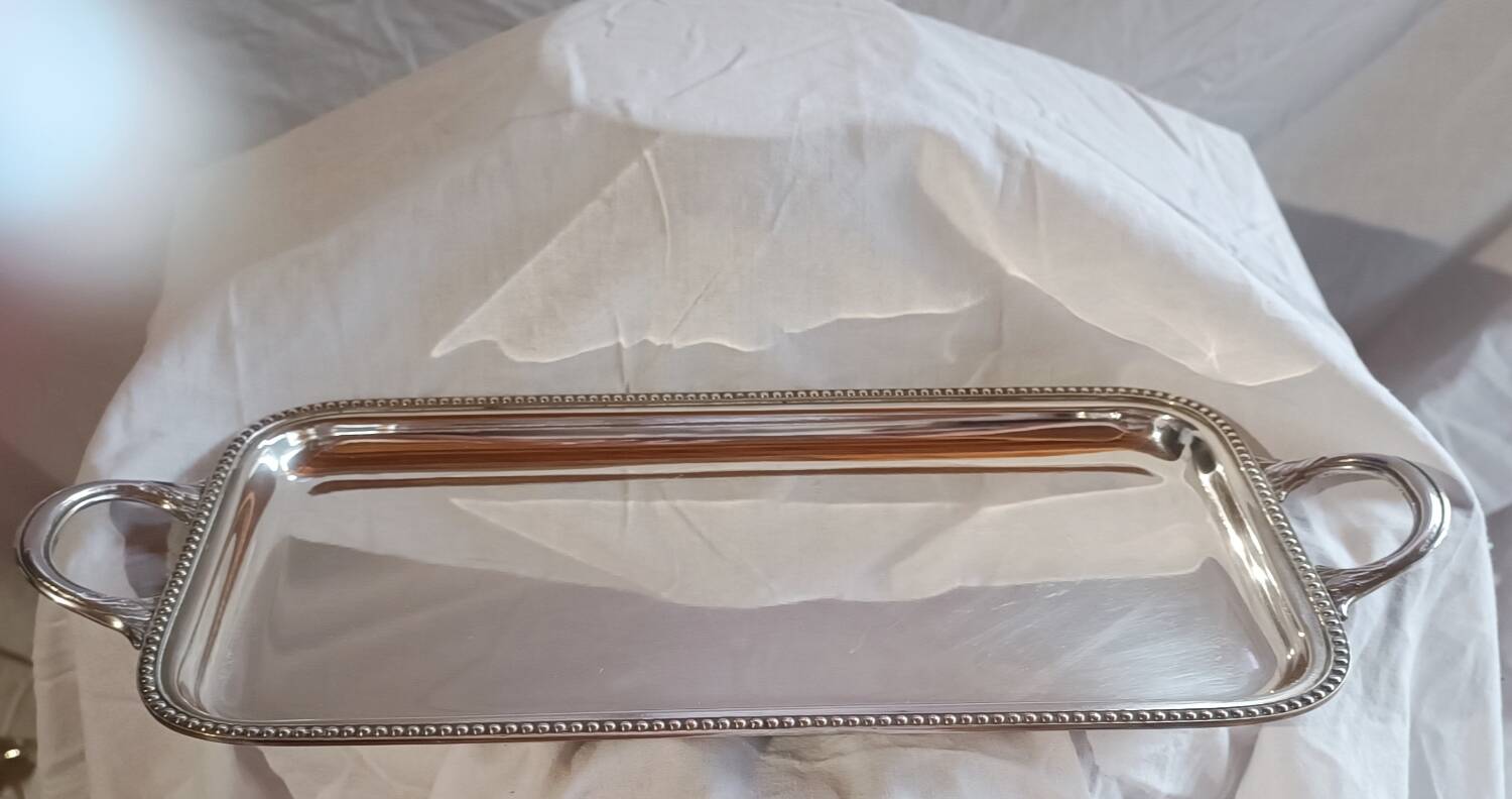Silver-plated metal liqueur service, Roux Marquiant Silversmithing