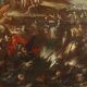 Ancient painting "The Crossing of the Red Sea" oil on canvas '600
