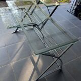 Bureau informatique en verre