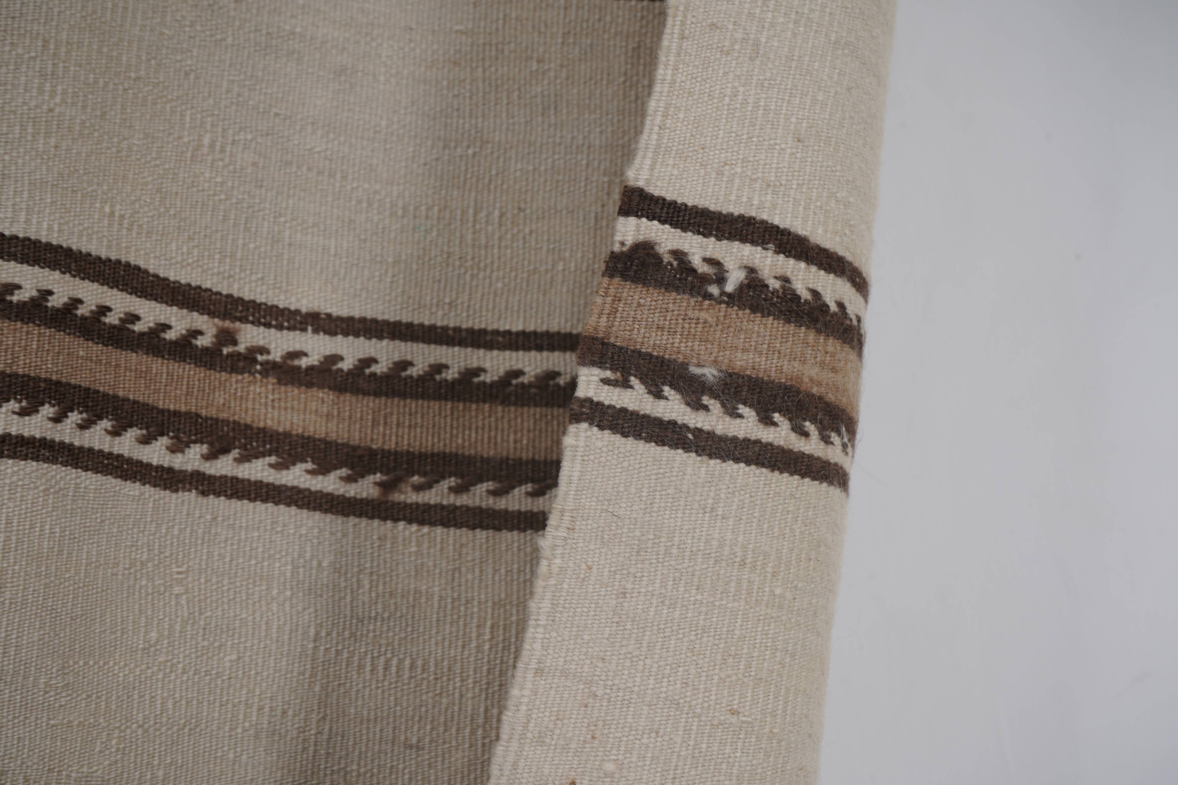 Vintage Turkish Oushak Handwoven Rug 78x288 cm