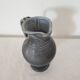Grey/Black ceramic pitcher signed TL Corti - height 25cm