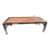 Vintage coffee table chrome steel and brass marble top Italy circa 1970