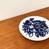 Vintage German peacock wall plate by Bjørn Wiinblad for Rosenthal, 1970s.