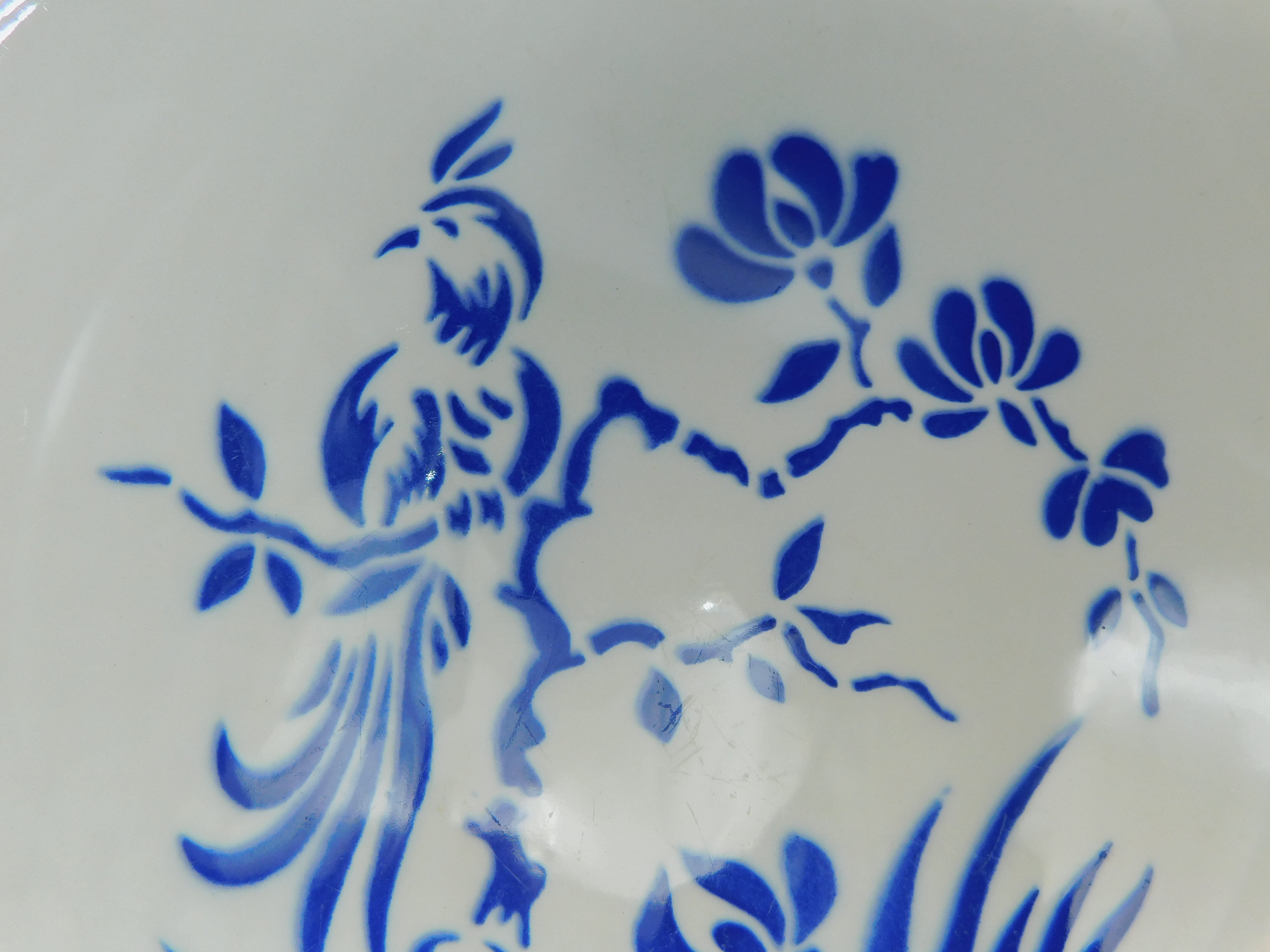 5 flat plates Digoin Sarreguemines - Paradise