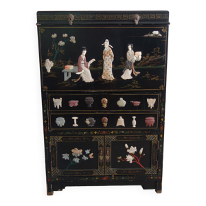 Meuble chinois à incrustation
