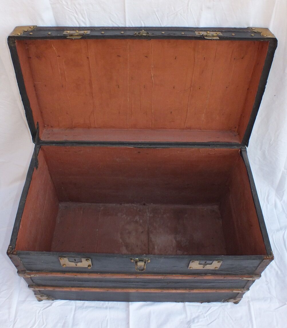 Old travel trunk