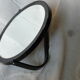 Barbershop pedestal mirror double face rocker swivel vintage 60 18cm