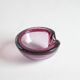 Murano glass purple bullicante trinket bowl, 1960s