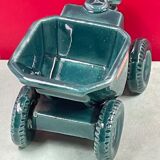 rare dumper ashtray in the shape of a mechanical wheelbarrow 'SAMBRON' ceramic