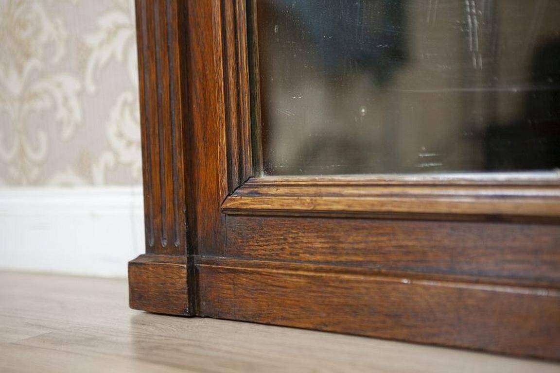 Renaissance Revival Mirror in Brown Oak Frame, 1950s