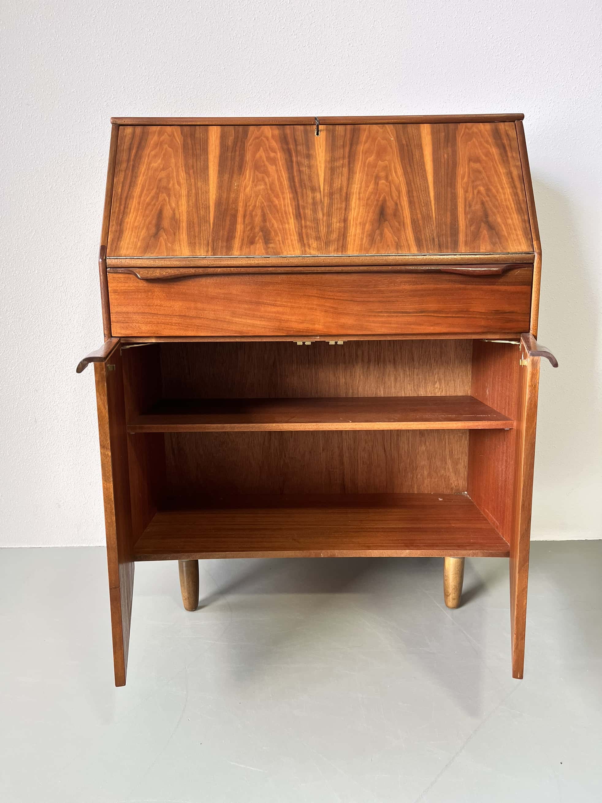 Vintage secretary desk English, Sutcliffe of Todmorden