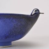 Set of two ceramic birds, Gérald Olivier, Switzerland circa 1970