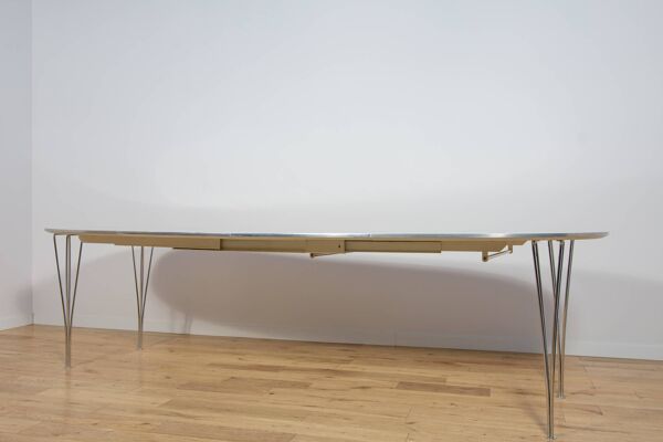 Table à manger extensible Ellipse B612 de style Mid-Century Modern par Piet Hein & Brun