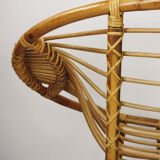 Rattan and metal chair