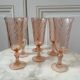 Set of 6 Rosaline champagne flutes