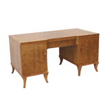 Vintage walnut desk made in the 1950s