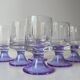 ensemble de 6 verres à pied couleur lilas
