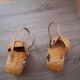2 petit paniers en rotin et cuir