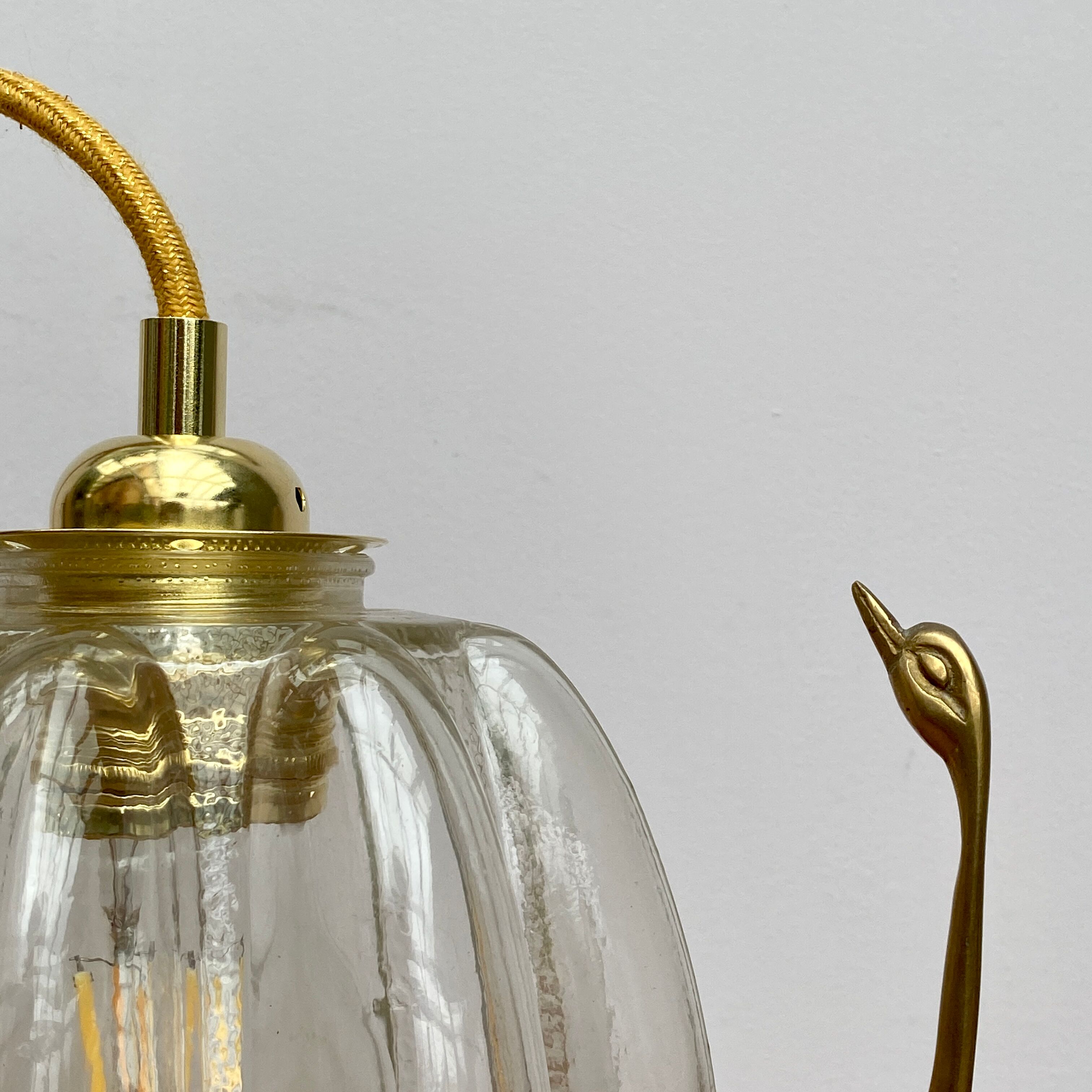 Vintage glass tulip walker