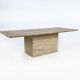 Vintage Italian Travertine Coffee Table, 1970s