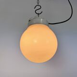 Vintage White Porcelain Pendant Light, 1970s