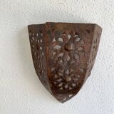 Openwork iron wall light