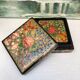 6 under glass decorated with flowers
