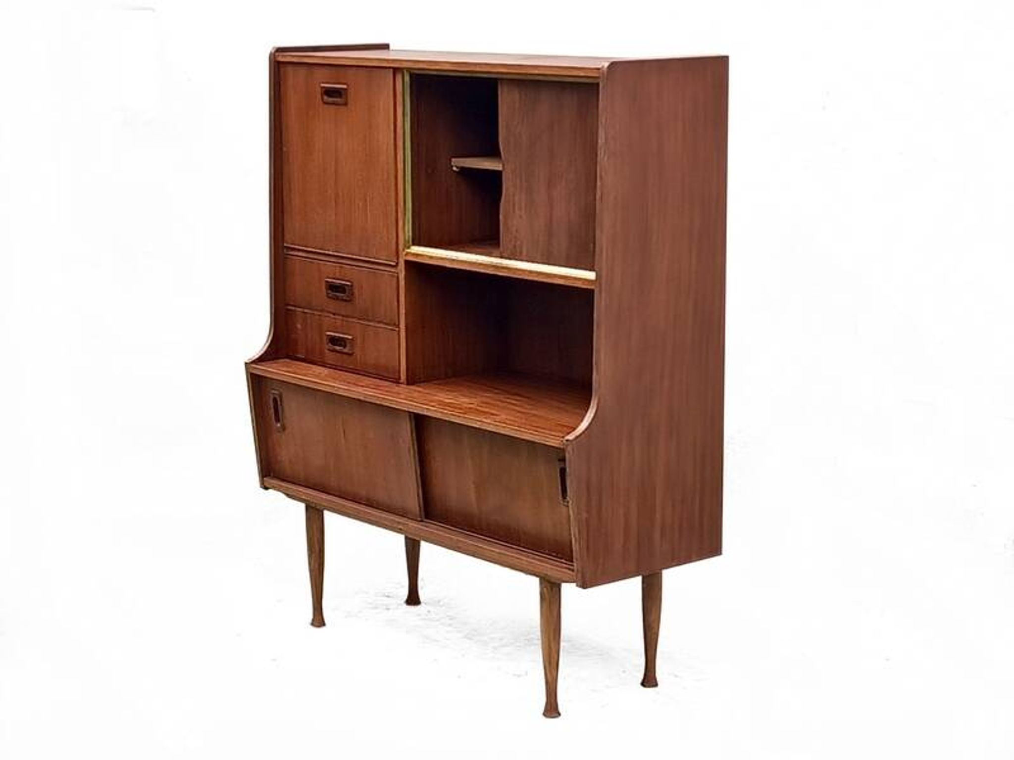 Buffet bar scandinave vintage années 60 teck