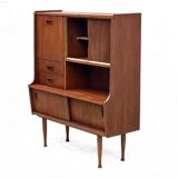 Vintage Scandinavian bar buffet from the 60s, teak