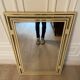 Miroir Pierre Vandel en alu blanc, Paris, 1970 - 90x60cm