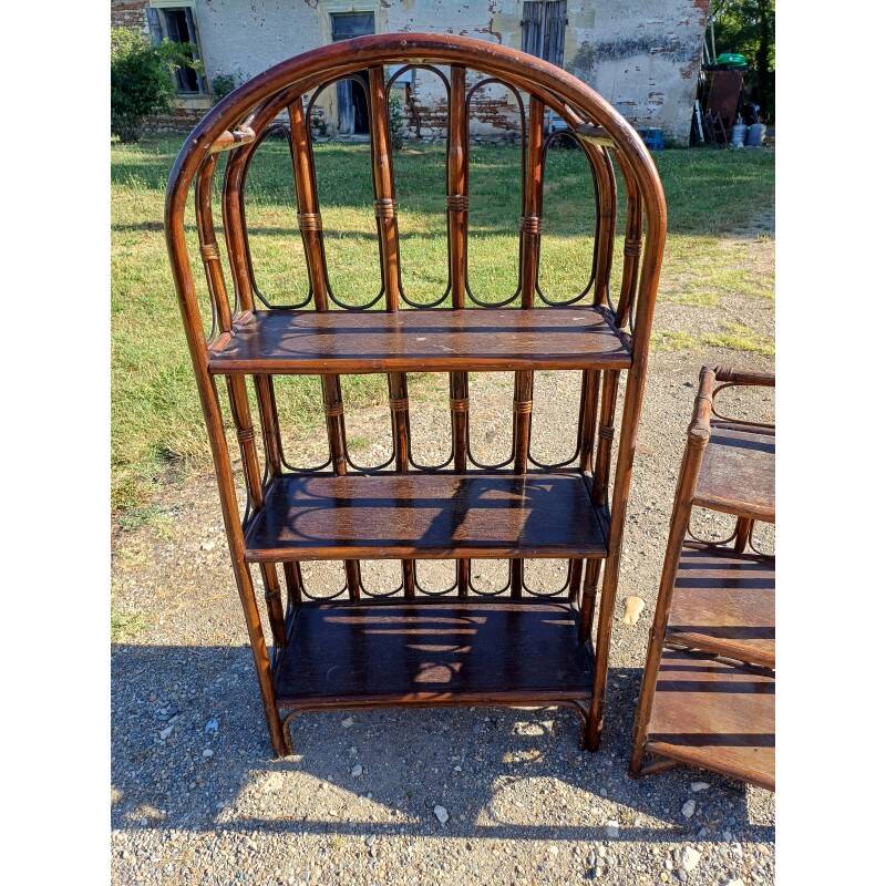 2 vintage rattan furniture