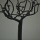 Black brutalist tree floor candle holder “tree of life”, 1970s.