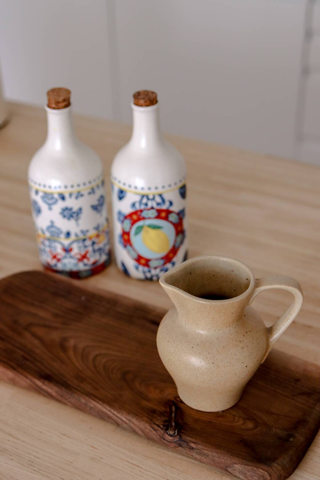 Small Spotted Stoneware Milk Jug