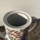 Théière en porcelaine peinte à la main à fleurs Pologne années 70