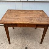 Solid wooden farm table with 1 drawer